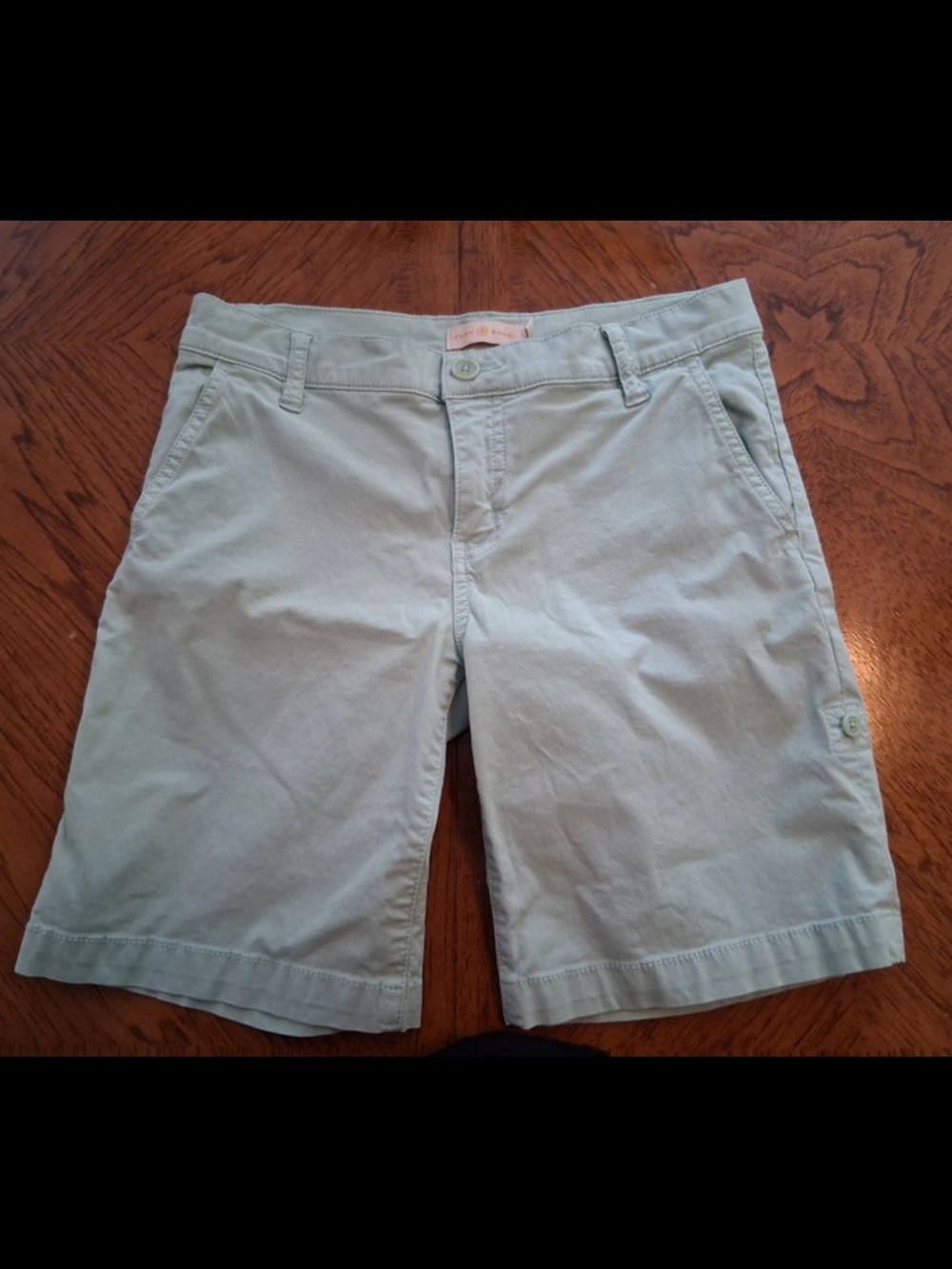 Tory Burch Mint Green Cotton Bermuda Shorts M